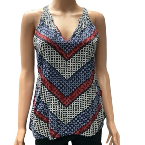Banana Republic Tops - Banana Republic - EC -  Women's Chevron Tank Top - Red, Blue, White